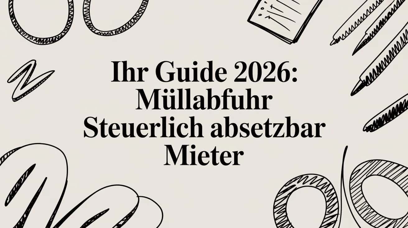 Ihr Guide 2026: Müllabfuhr steuerlich absetzbar Mieter
