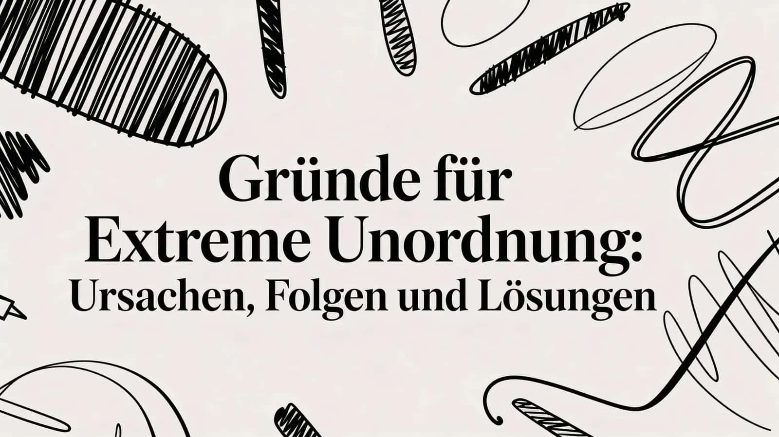 Gründe für extreme Unordnung: Ursachen, Folgen und Lösungen