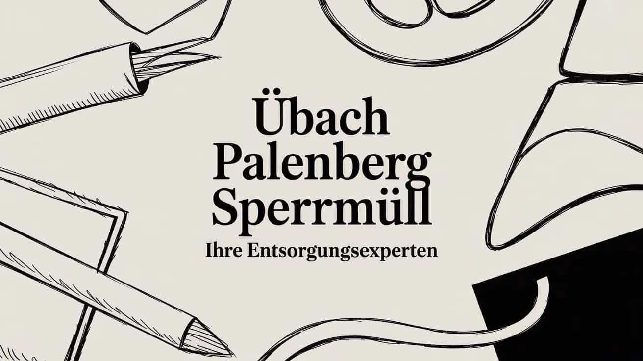 Übach Palenberg Sperrmüll: Ihre Entsorgungsexperten