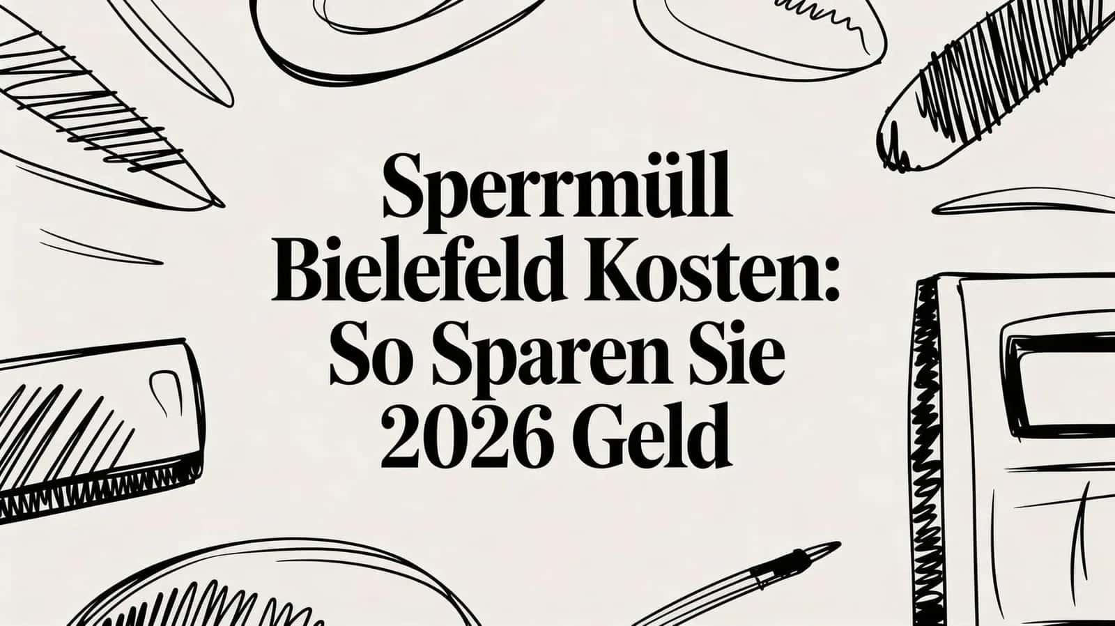Sperrmüll Bielefeld Kosten: So sparen Sie 2026 Geld