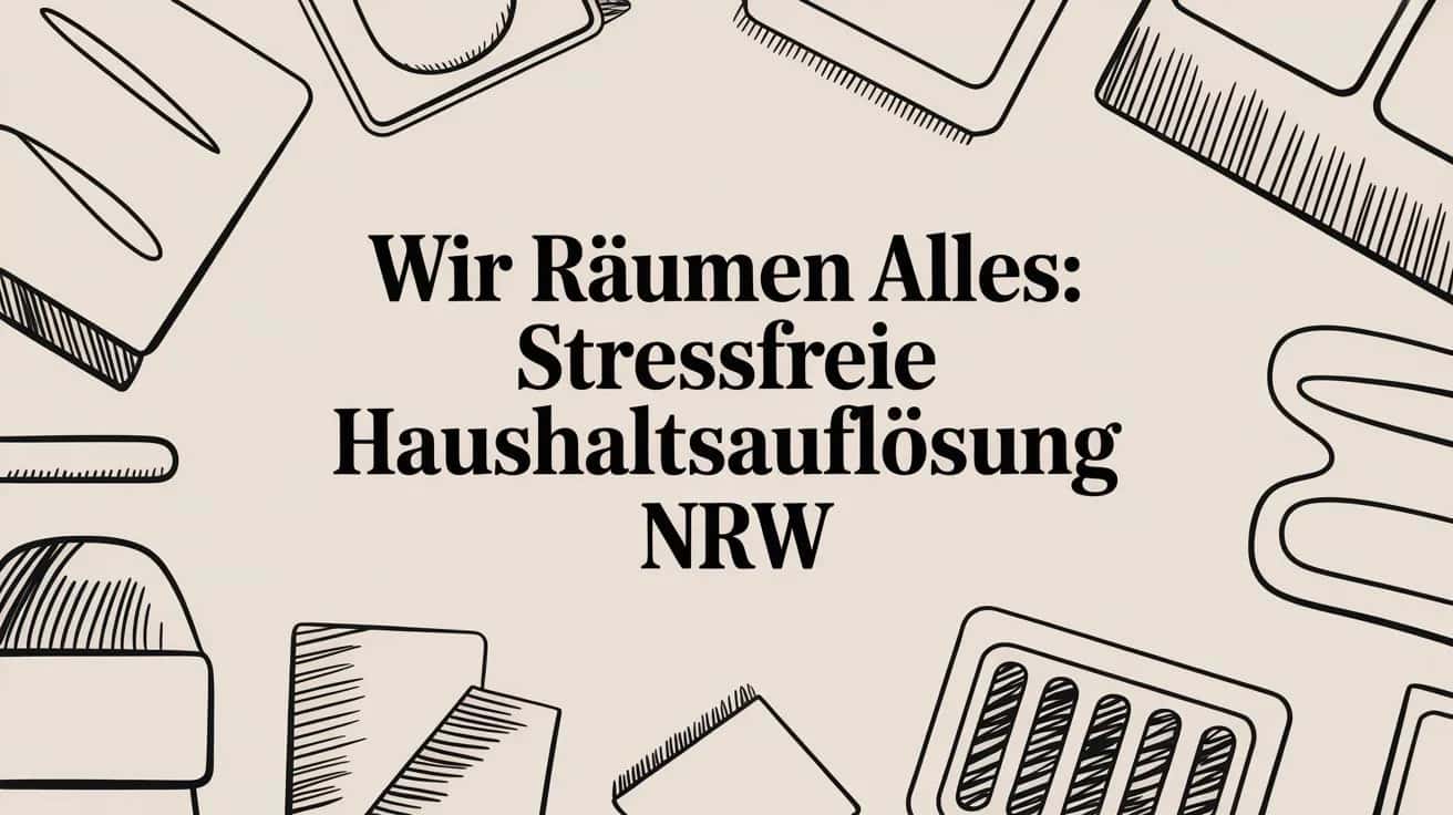 Wir räumen alles: Stressfreie Haushaltsauflösung NRW