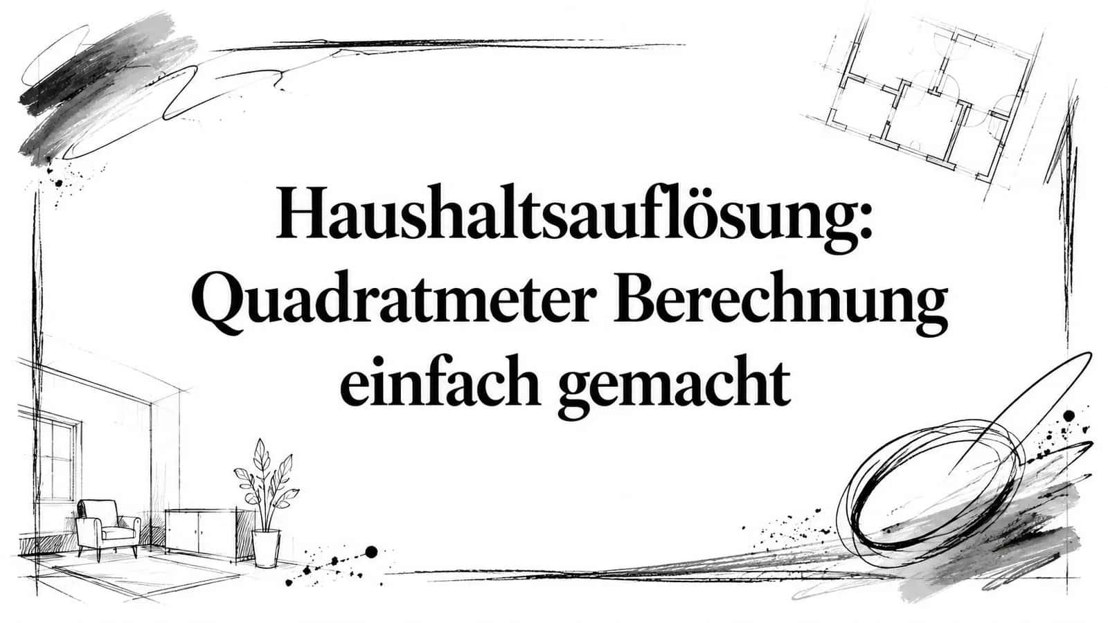 Haushaltsauflösung: Quadratmeter Berechnung einfach gemacht