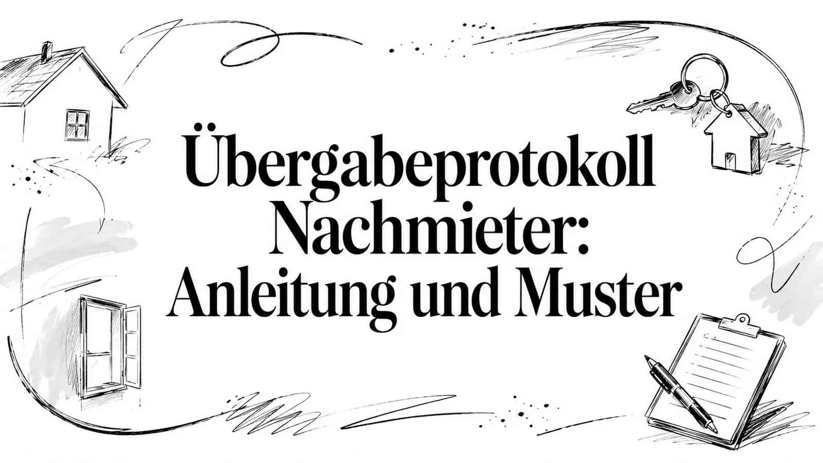 Übergabeprotokoll Nachmieter: Anleitung und Muster