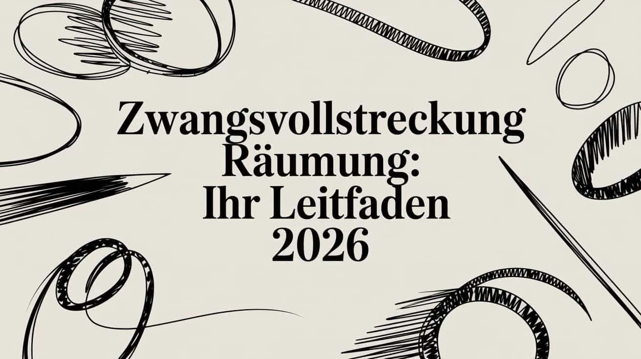 Zwangsvollstreckung Räumung: Ihr Leitfaden 2026