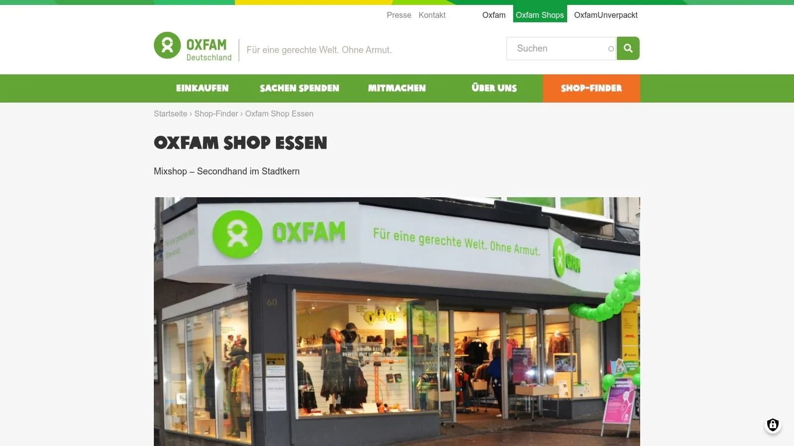Oxfam Shop Essen