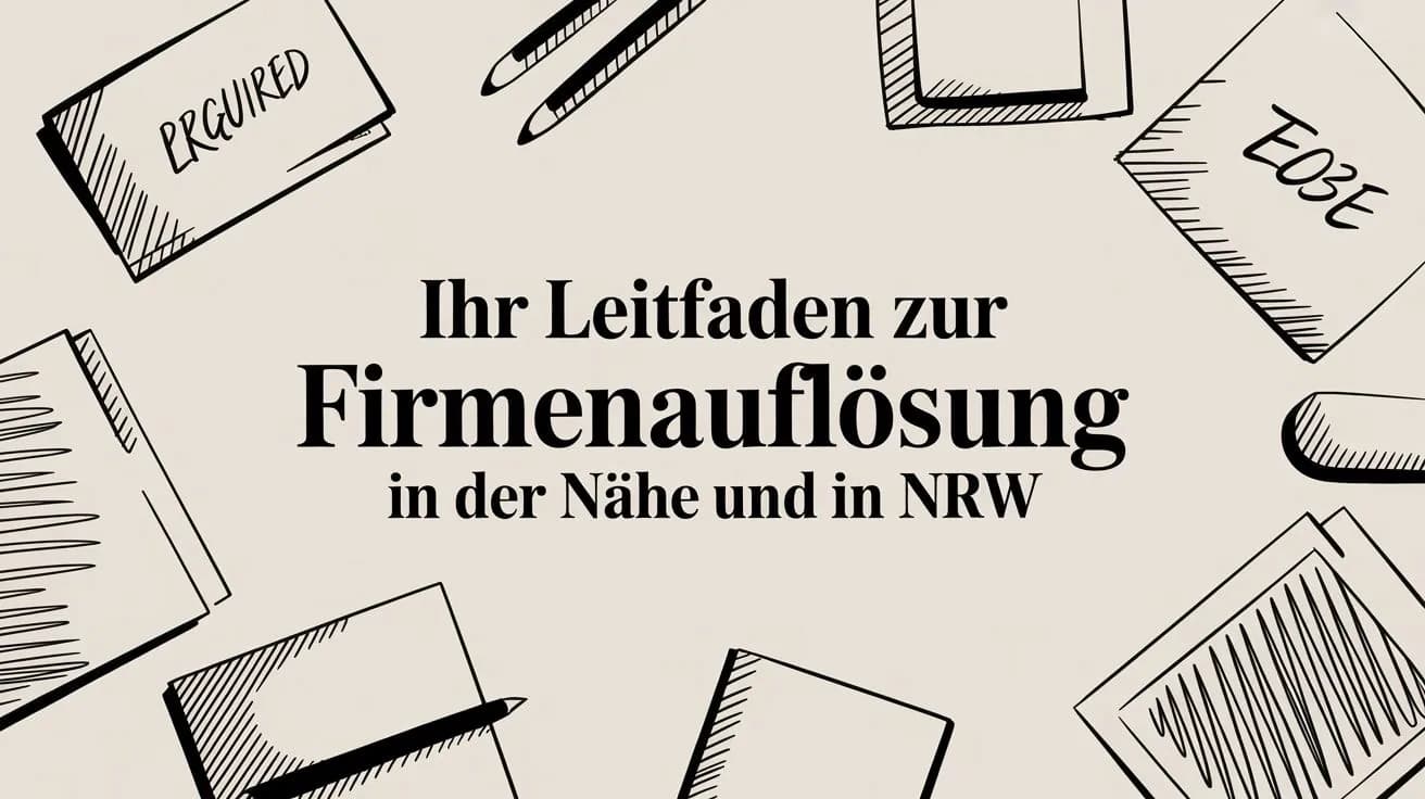 Ihr Leitfaden zur Firmenauflösung in der Nähe und in NRW