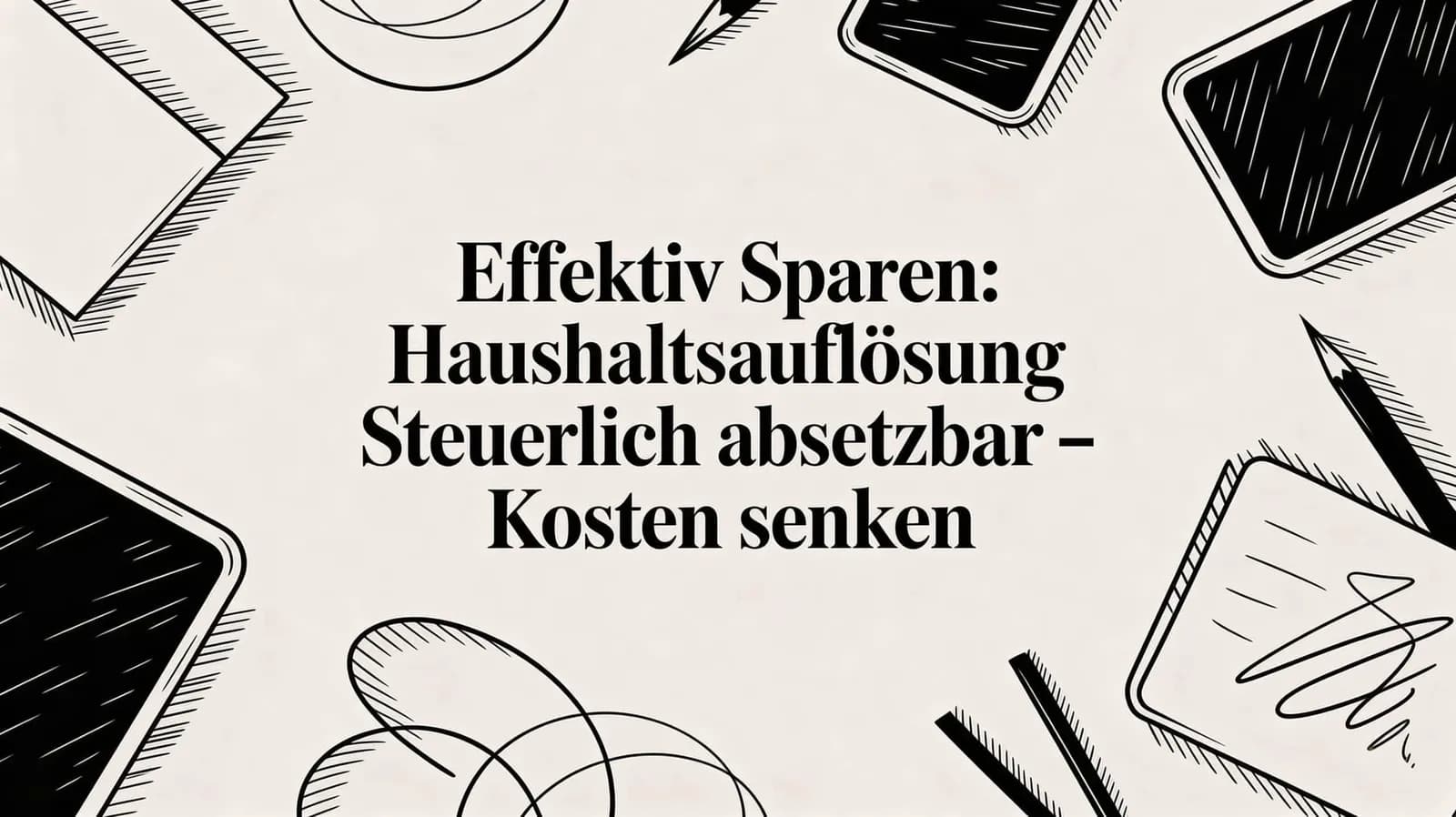 Haushaltsauflösung steuerlich absetzbar: Der komplette Leitfaden 2025