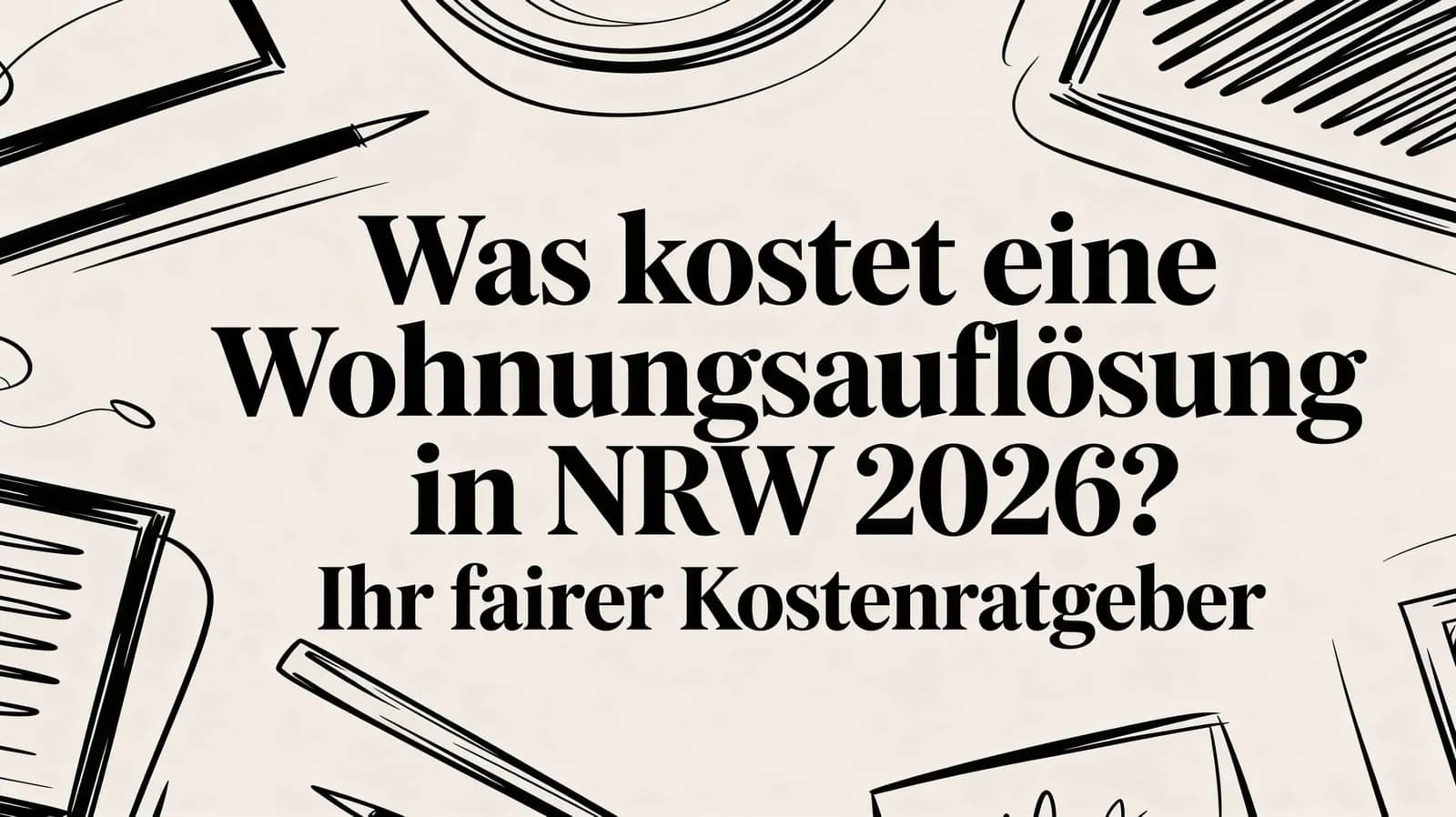 Was kostet eine Haushaltsauflösung? Ein praxisnaher Ratgeber für NRW