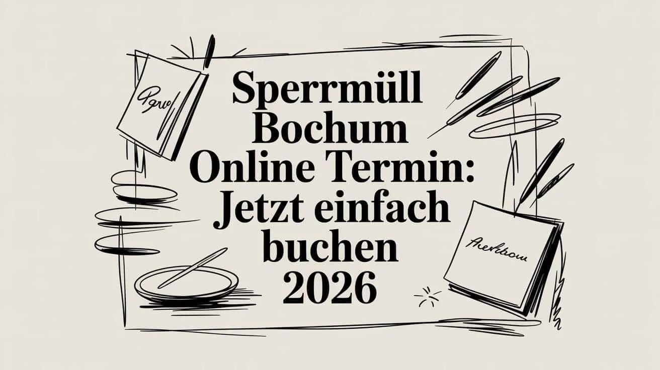 Sperrmüll Bochum Online Termin: Jetzt einfach buchen 2026