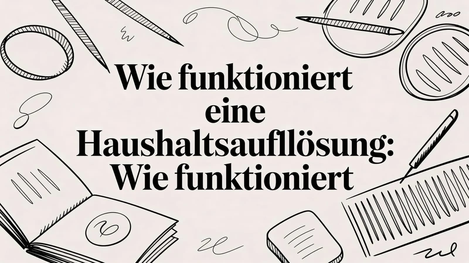 Wie funktioniert eine haushaltsauflösung: Wie funktioniert
