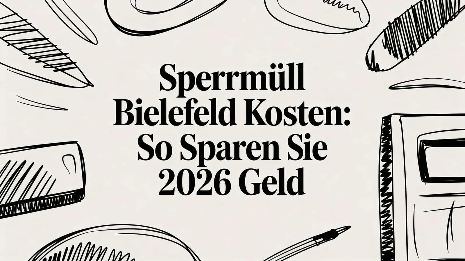 Sperrmüll Bielefeld Kosten: So sparen Sie 2026 Geld