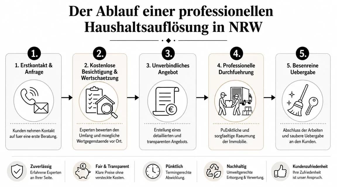 Der Ablauf einer professionellen Haushaltsauflösung in NRW