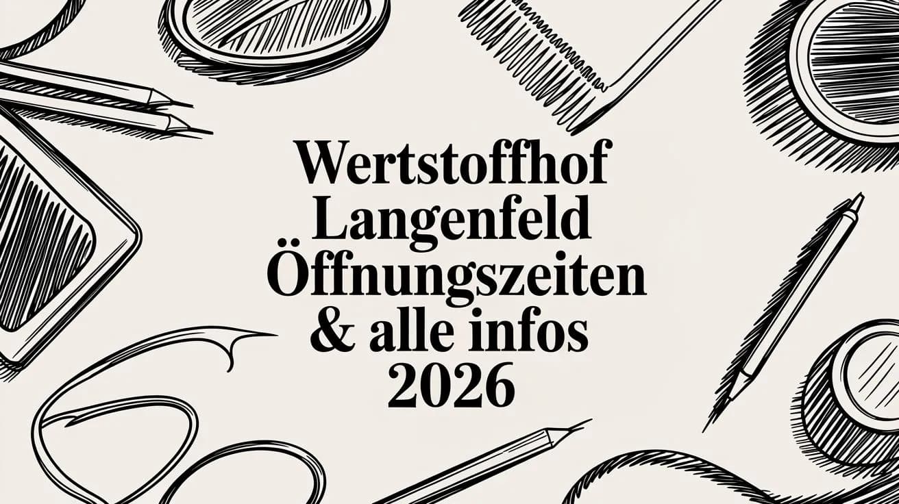 Wertstoffhof Langenfeld Öffnungszeiten & alle Infos 2026