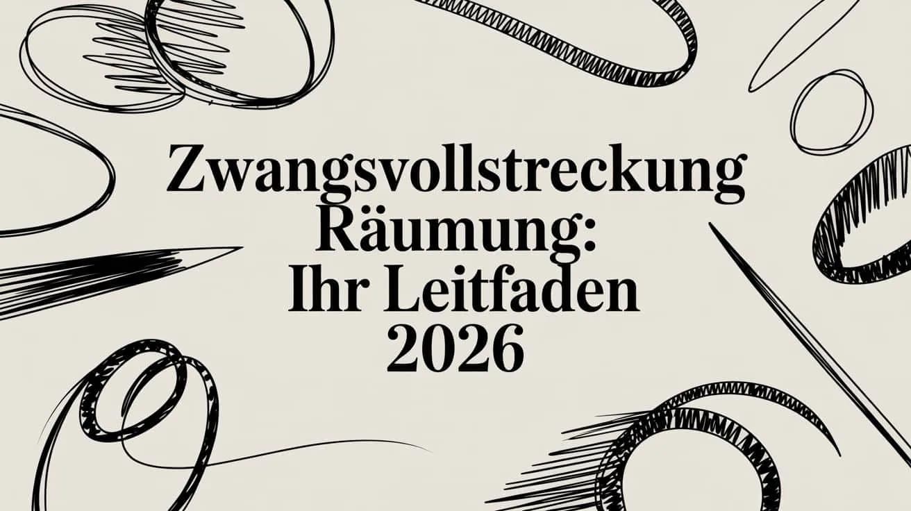 Zwangsvollstreckung Räumung: Ihr Leitfaden 2026
