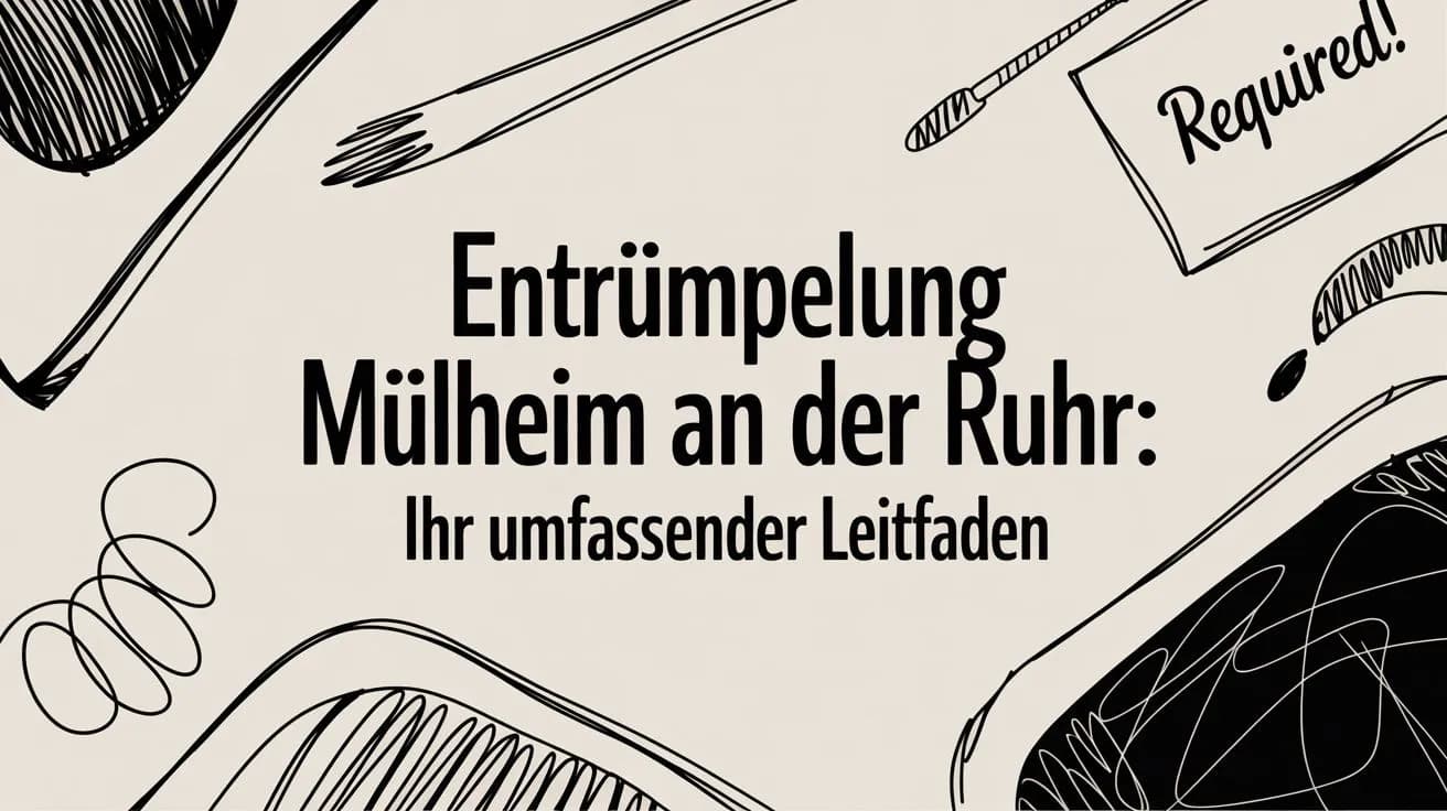 Entrümpelung in Mülheim an der Ruhr: Der große Ratgeber