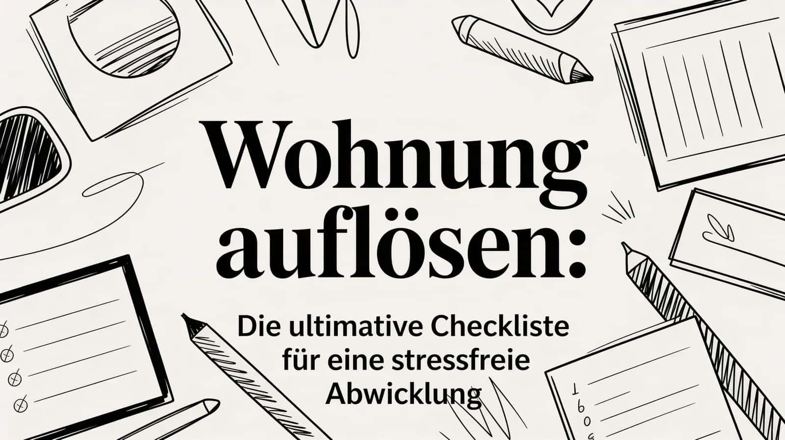 Wohnung auflösen: Die ultimative Checkliste für eine stressfreie Abwicklung