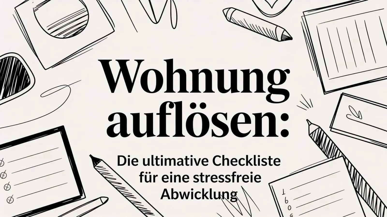 Wohnung auflösen: Die ultimative Checkliste für eine stressfreie Abwicklung