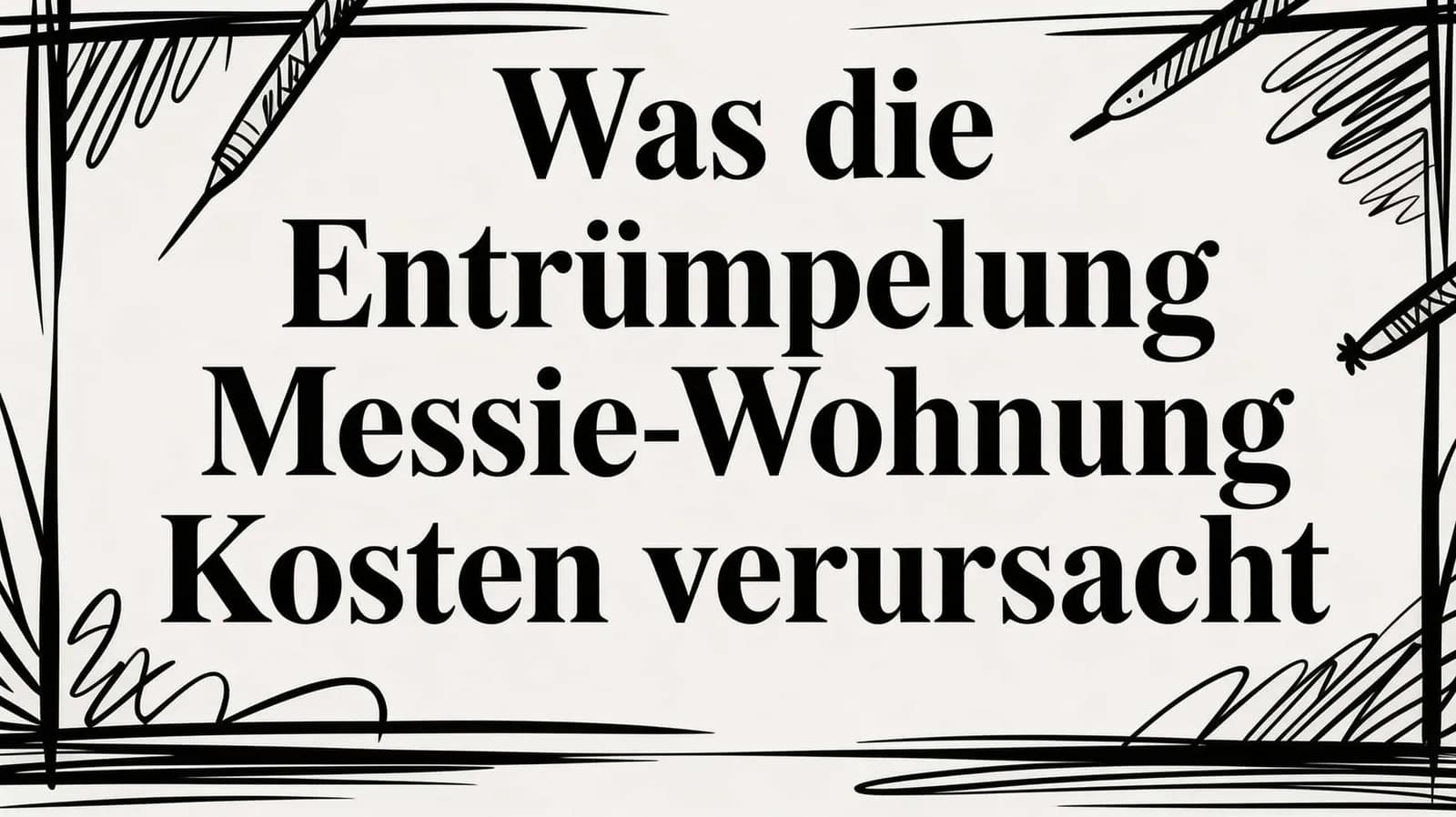 Entrümpelung Messie Wohnung Kosten: Ein ehrlicher Leitfaden