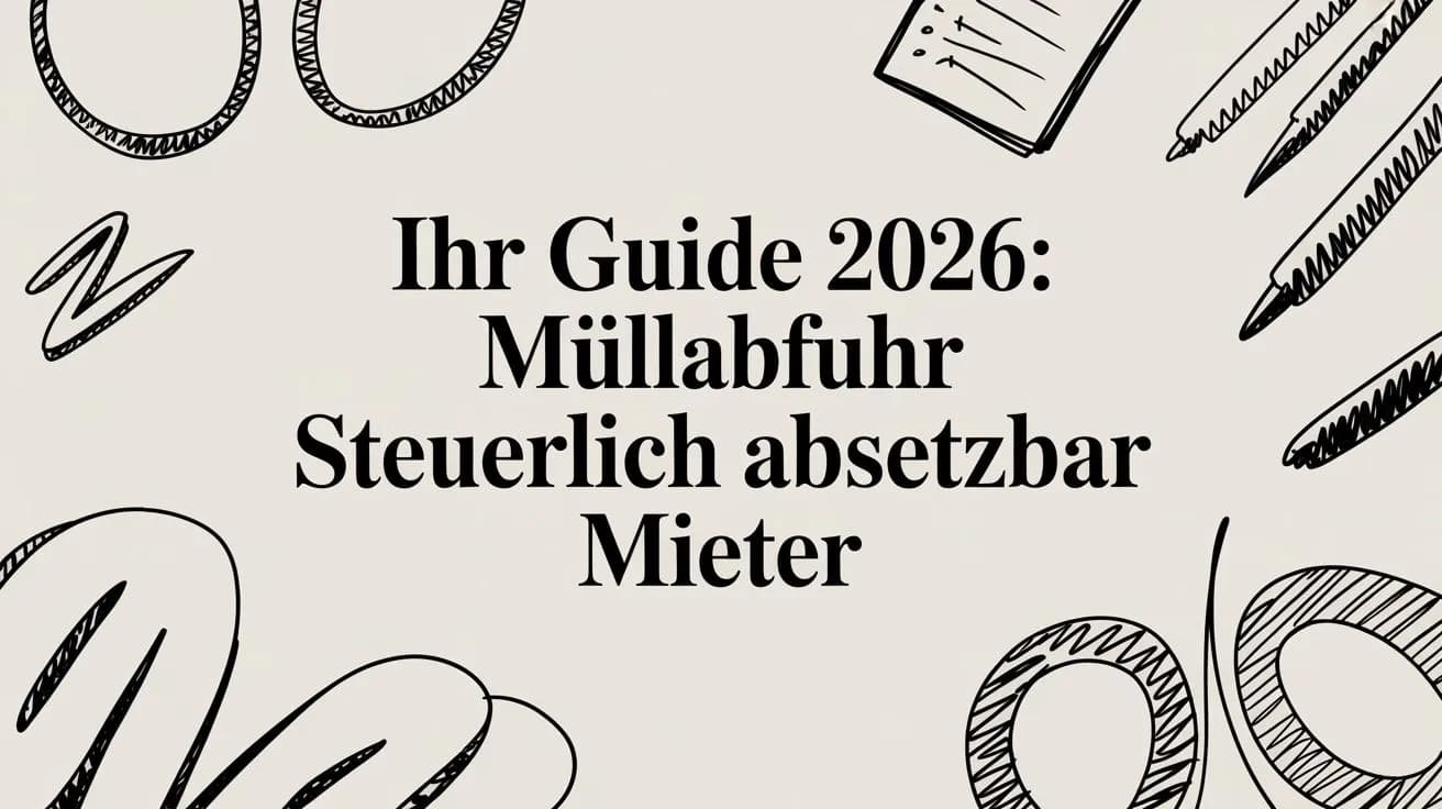 Ihr Guide 2026: Müllabfuhr steuerlich absetzbar Mieter