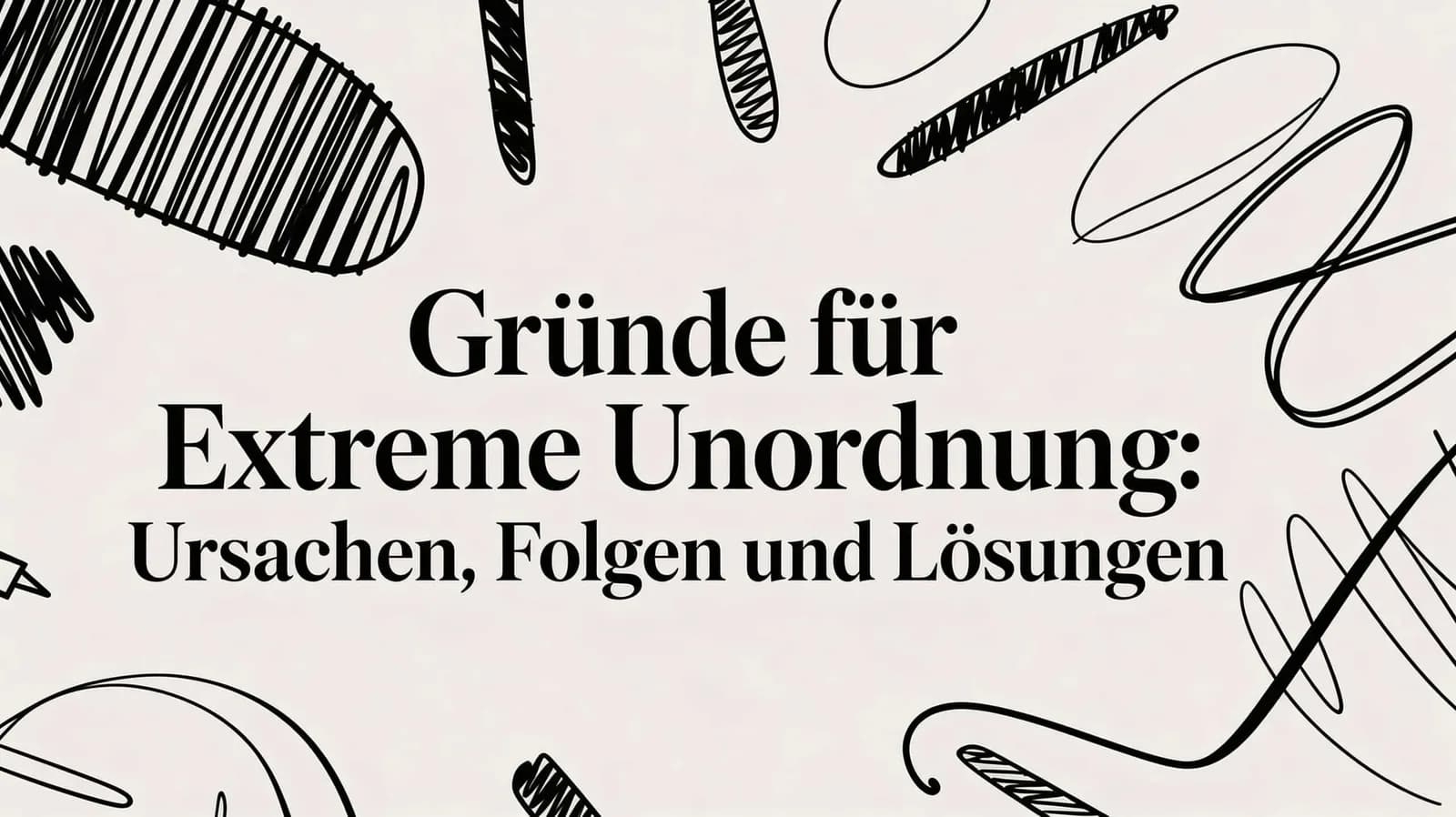 Gründe für extreme Unordnung: Ursachen, Folgen und Lösungen