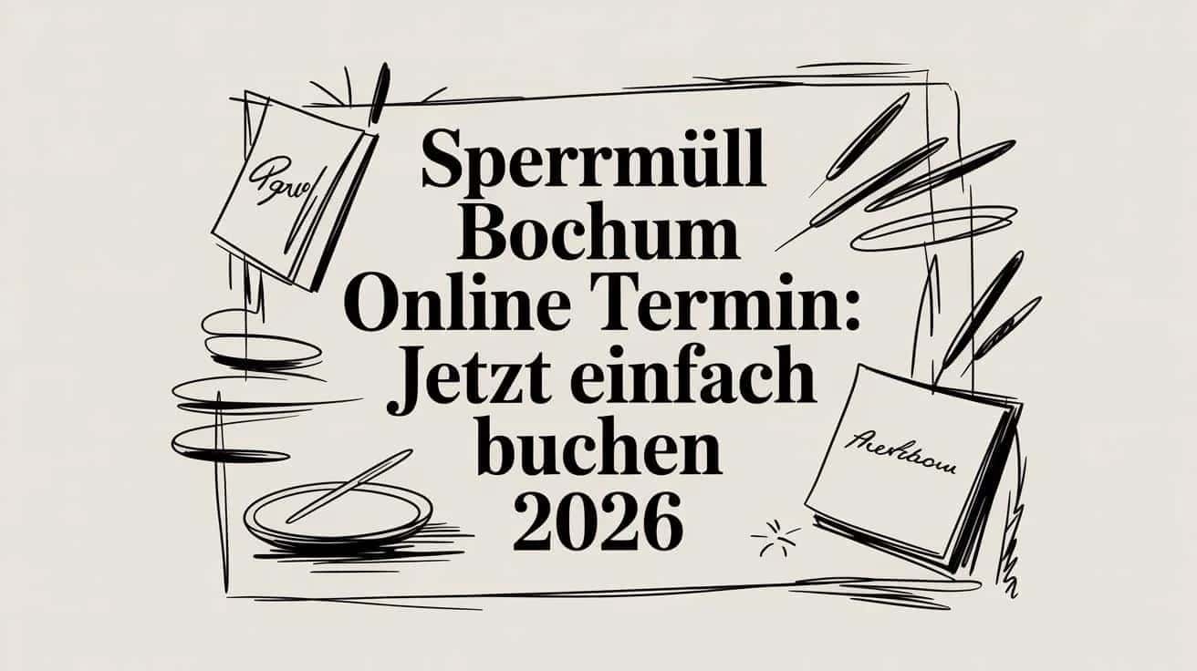 Sperrmüll Bochum Online Termin: Jetzt einfach buchen 2026