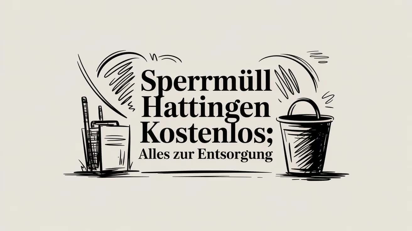 Sperrmüll Hattingen kostenlos: Alles zur Entsorgung