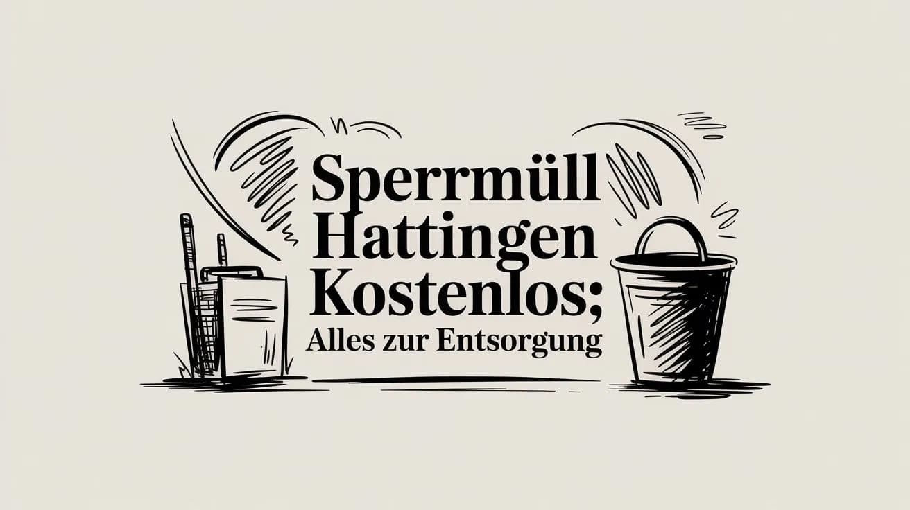 Sperrmüll Hattingen kostenlos: Alles zur Entsorgung