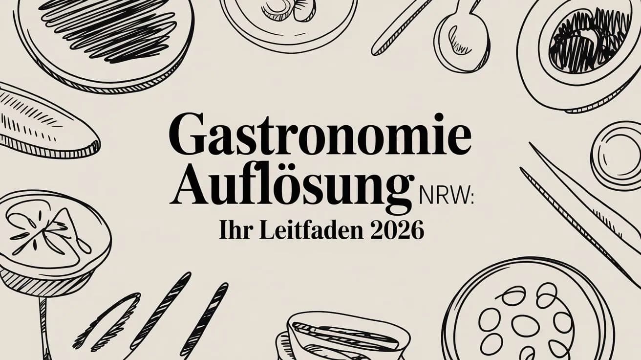 Gastronomie Auflösung NRW: Ihr Leitfaden 2026