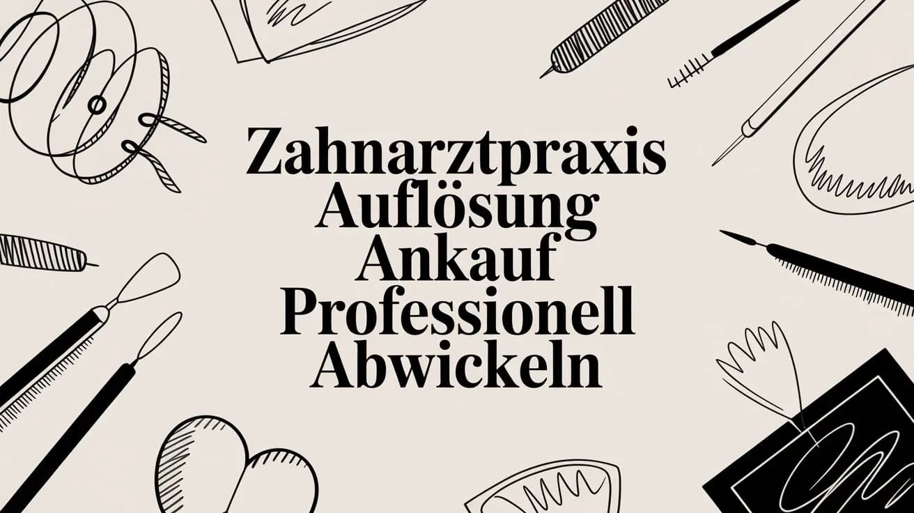 Zahnarztpraxis Auflösung Ankauf professionell abwickeln: Ihr Leitfaden 2026