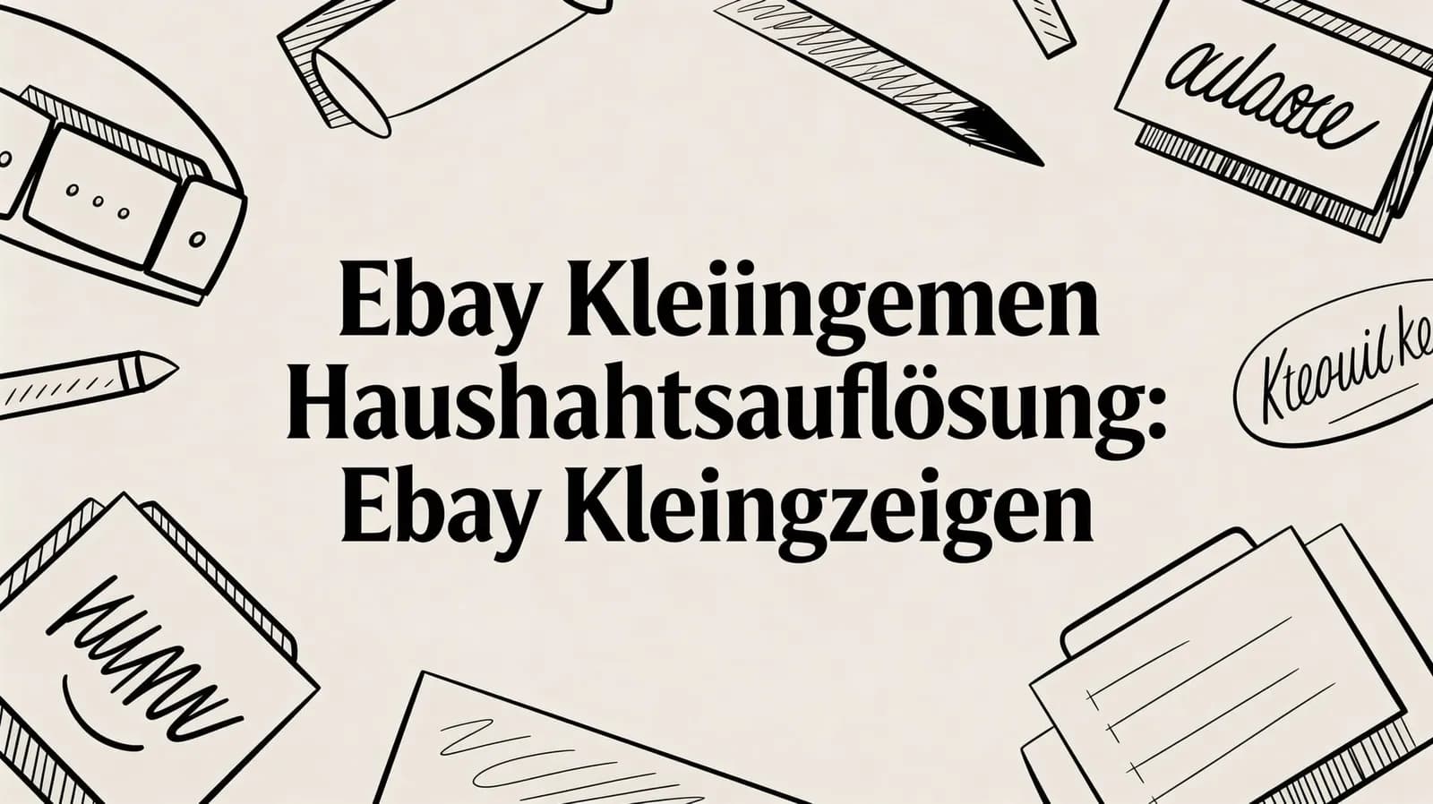 Ebay kleinanzeigen haushaltsaufloesung: ebay kleinanzeigen