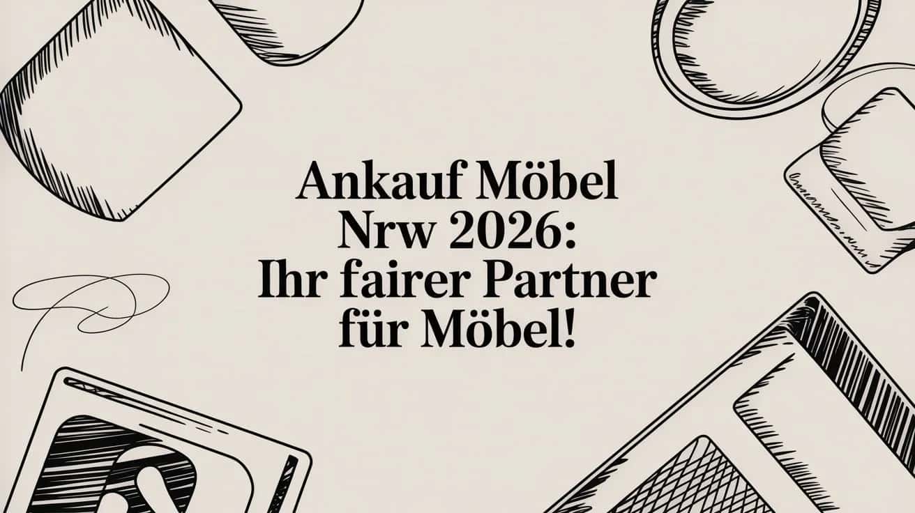 Ankauf Möbel NRW 2026: Ihr fairer Partner für Möbel!