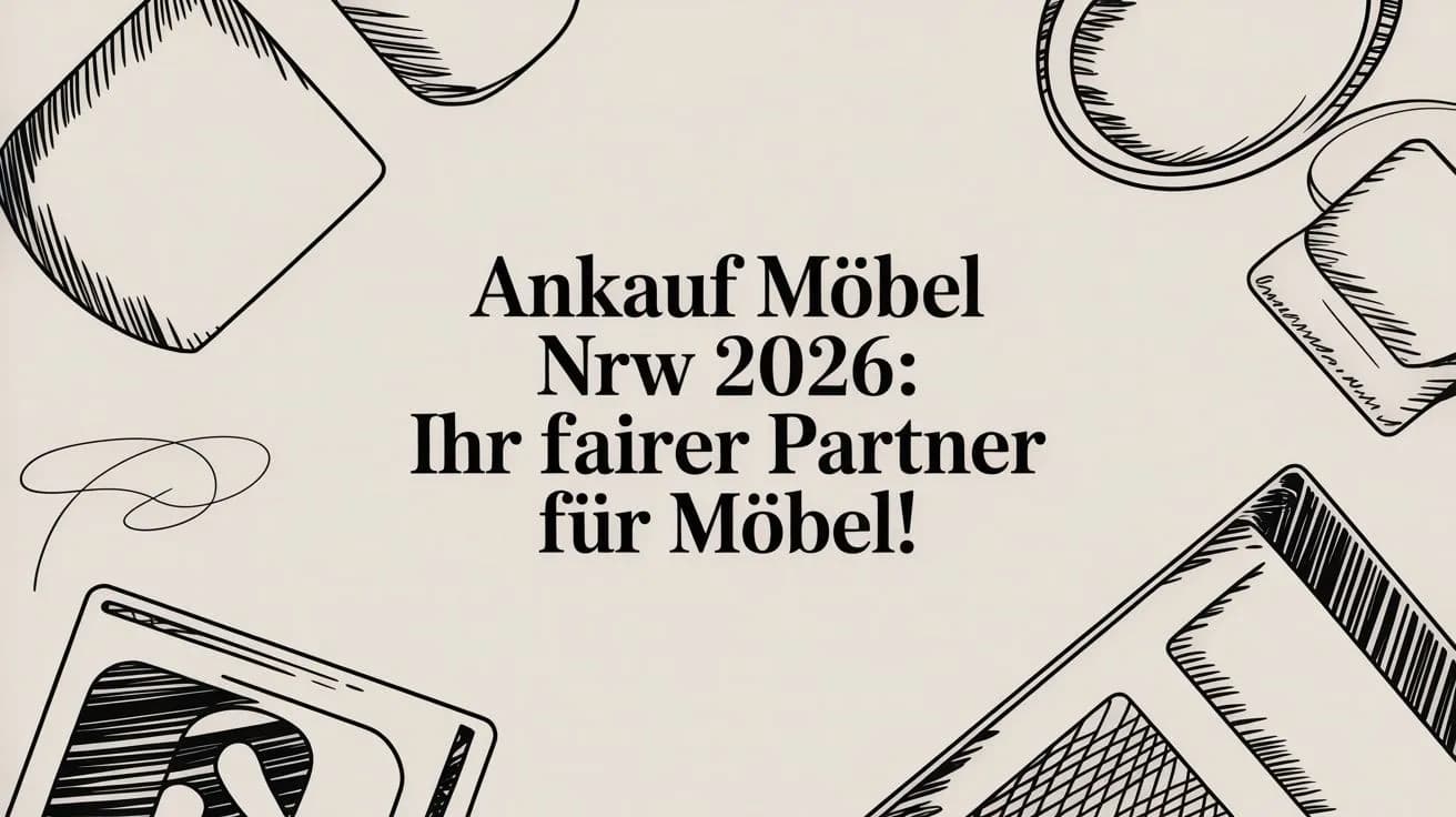 Ankauf Möbel NRW 2026: Ihr fairer Partner für Möbel!