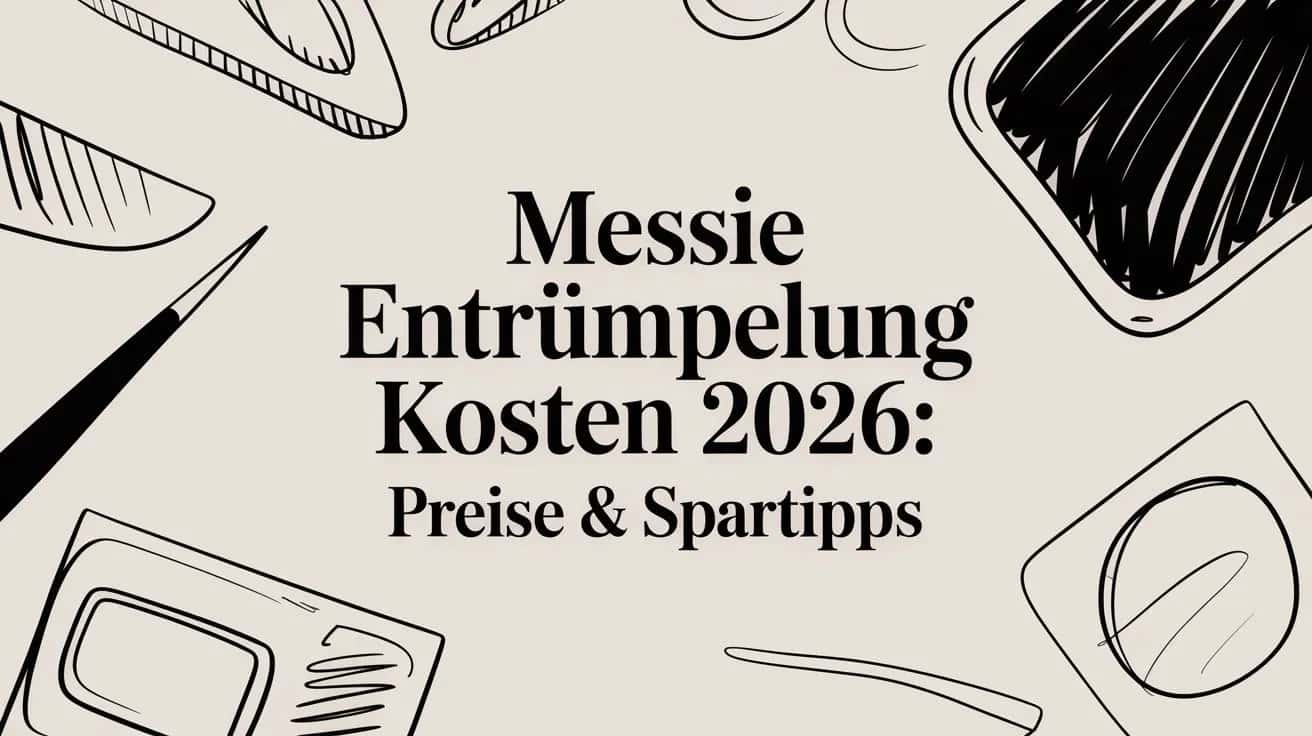Messie Entrümpelung Kosten 2026: Preise & Spartipps