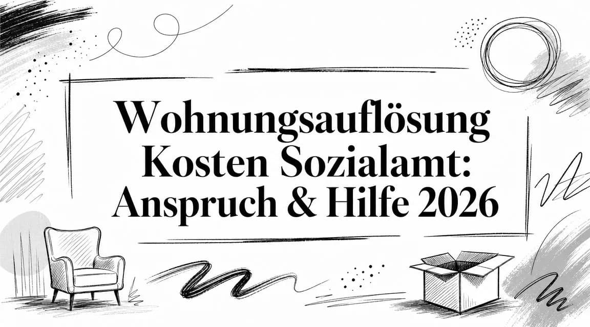 Wohnungsauflösung Kosten Sozialamt: Anspruch & Hilfe 2026