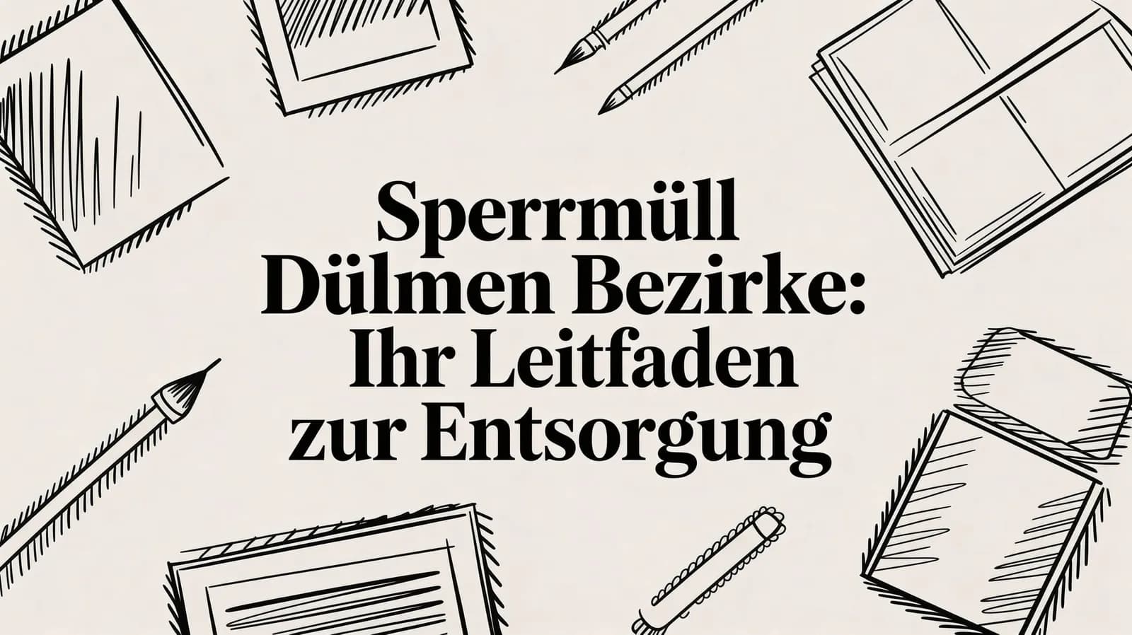 Sperrmüll Dülmen Bezirke: Ihr Leitfaden zur Entsorgung