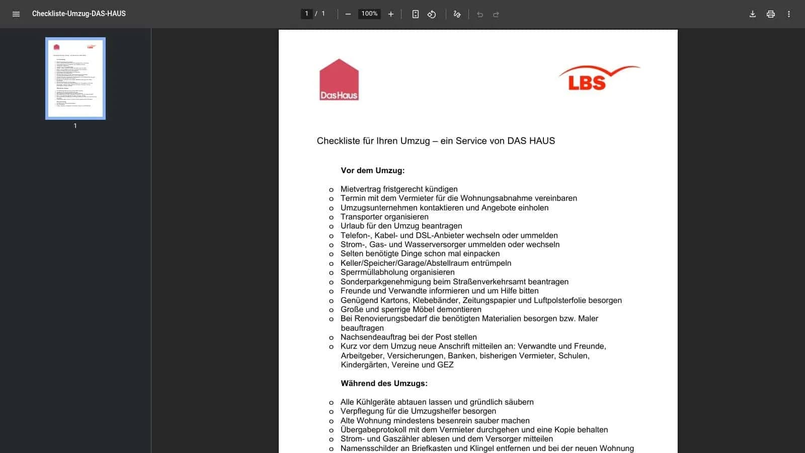 7. Das Übergabeprotokoll: Wohnung besenrein übergeben (PDF)