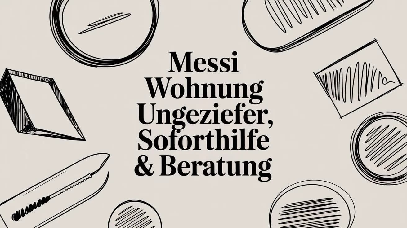 Messi Wohnung Ungeziefer: Soforthilfe & Beratung