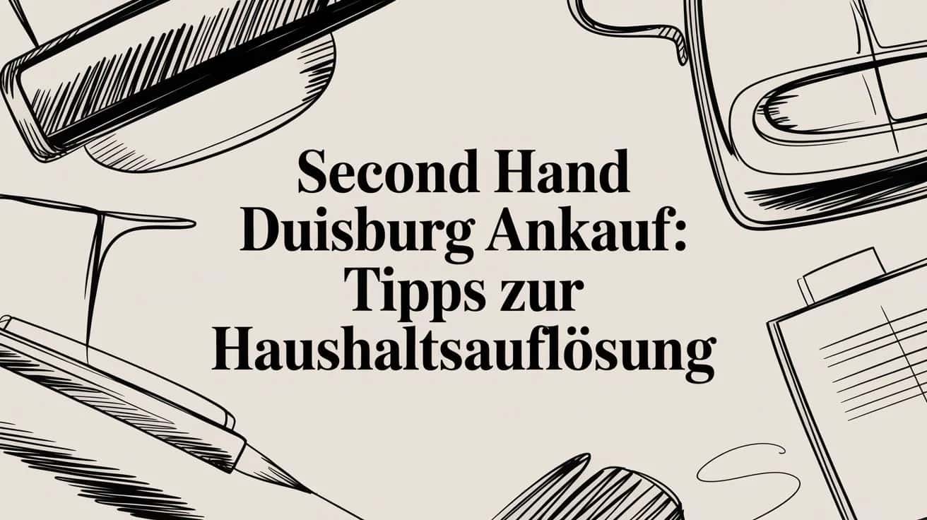 Second hand Duisburg Ankauf: Tipps zur Haushaltsauflösung