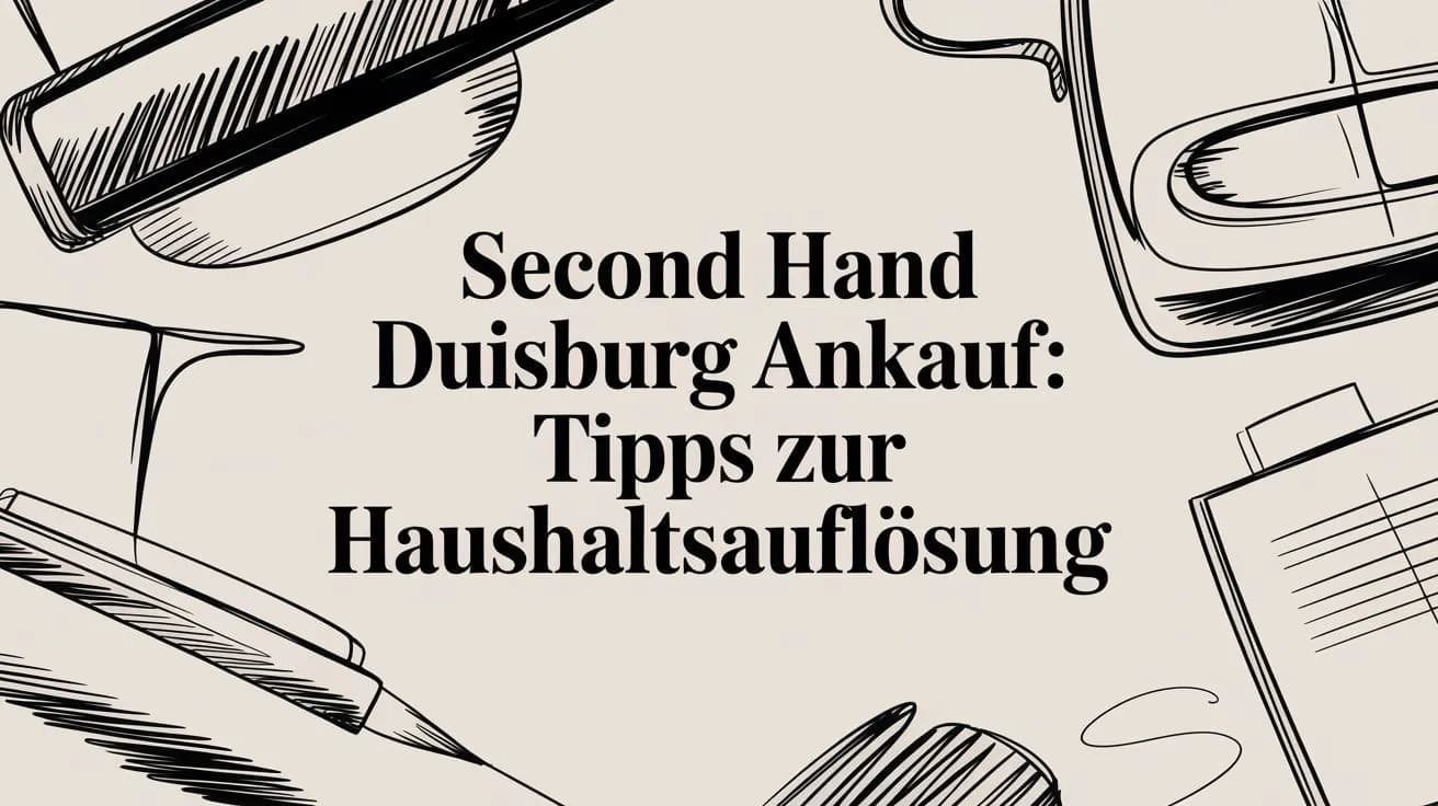 Second hand Duisburg Ankauf: Tipps zur Haushaltsauflösung