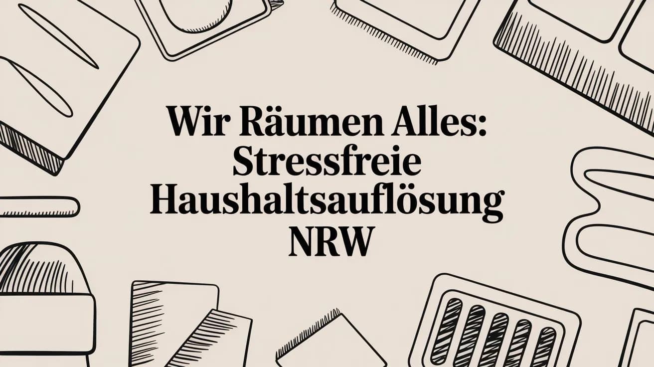 Wir räumen alles: Stressfreie Haushaltsauflösung NRW