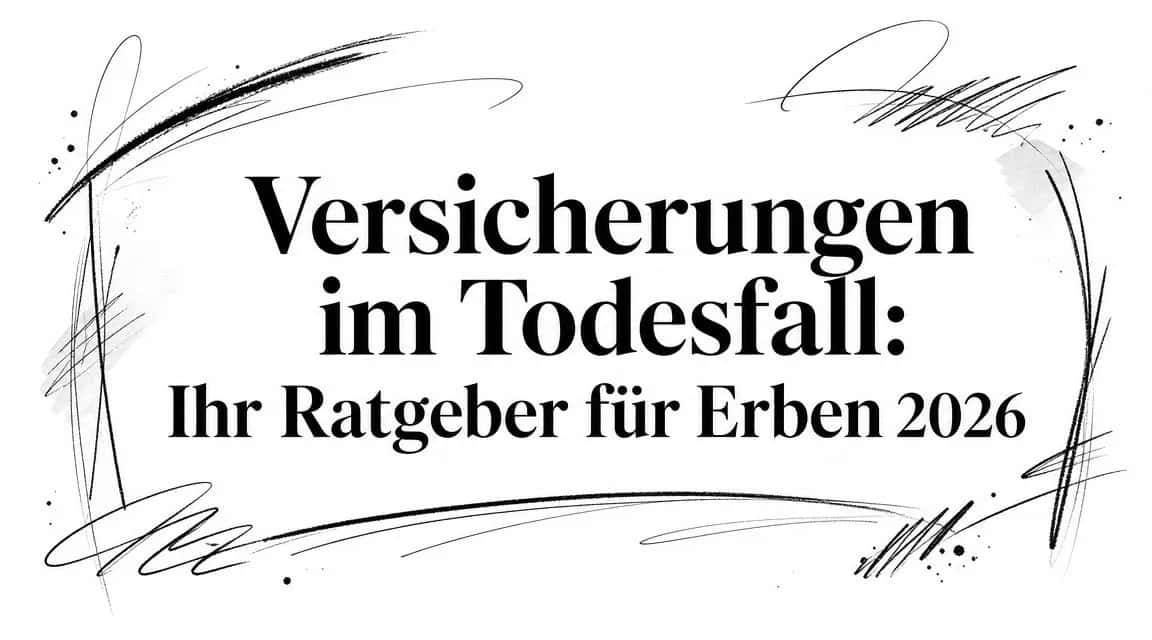 Versicherungen im Todesfall: Ihr Ratgeber für Erben 2026