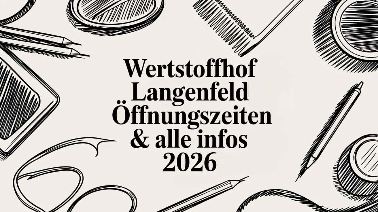 Wertstoffhof Langenfeld Öffnungszeiten & alle Infos 2026