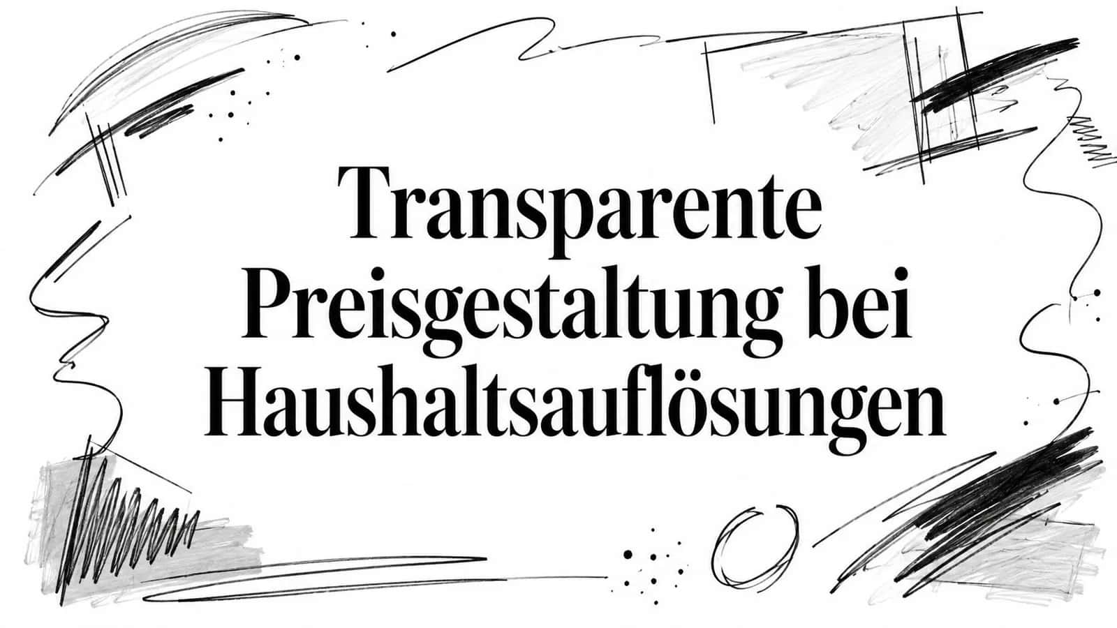 Transparente Preisgestaltung bei Haushaltsauflösungen
