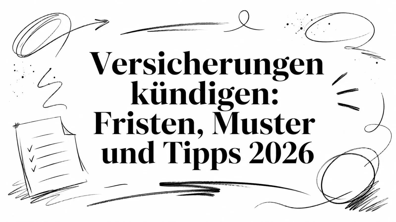 Versicherungen kündigen: Fristen, Muster und Tipps 2026